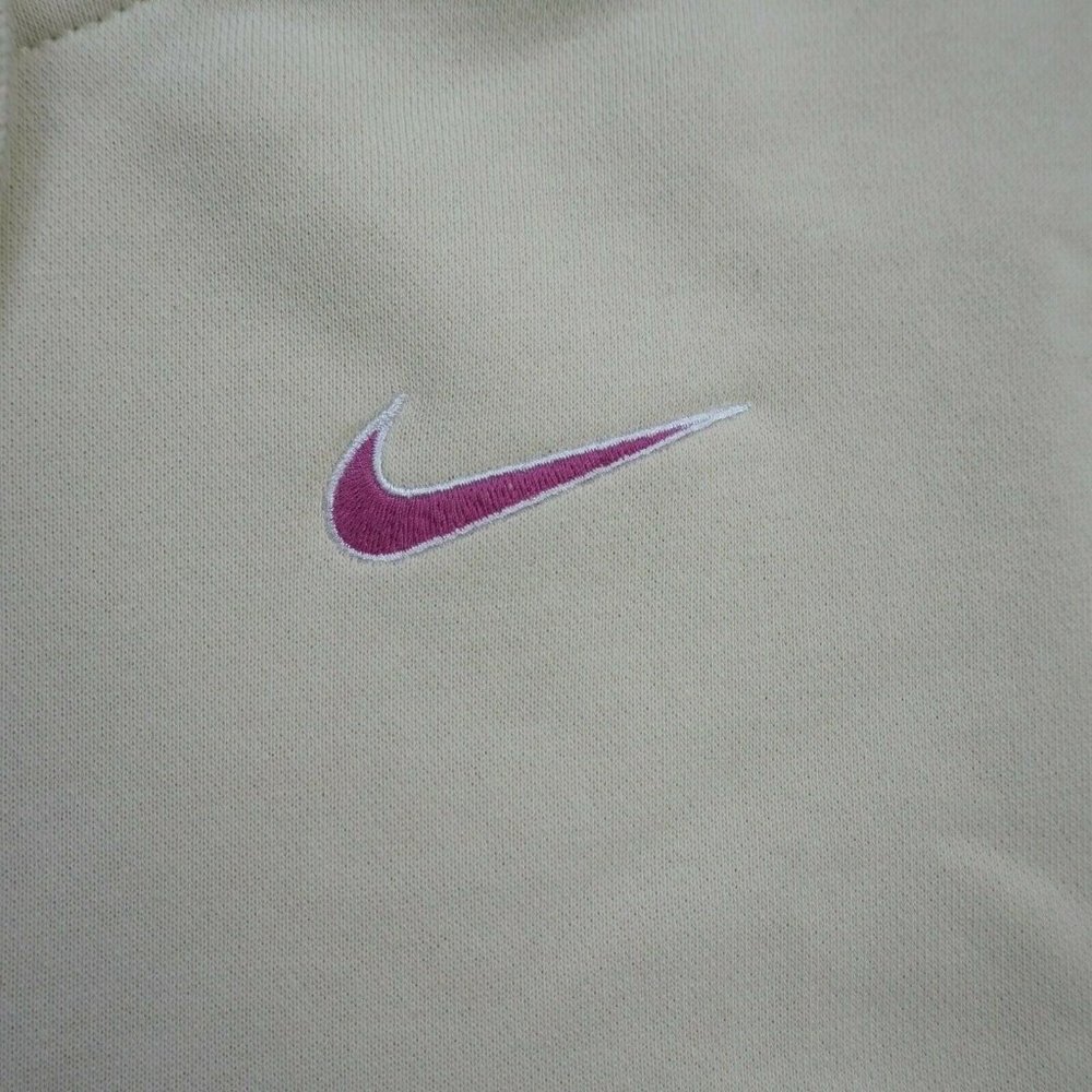Nike French Terry Womens Hoodie Pullover Beige Athletic Sport - Picture 3 of 9